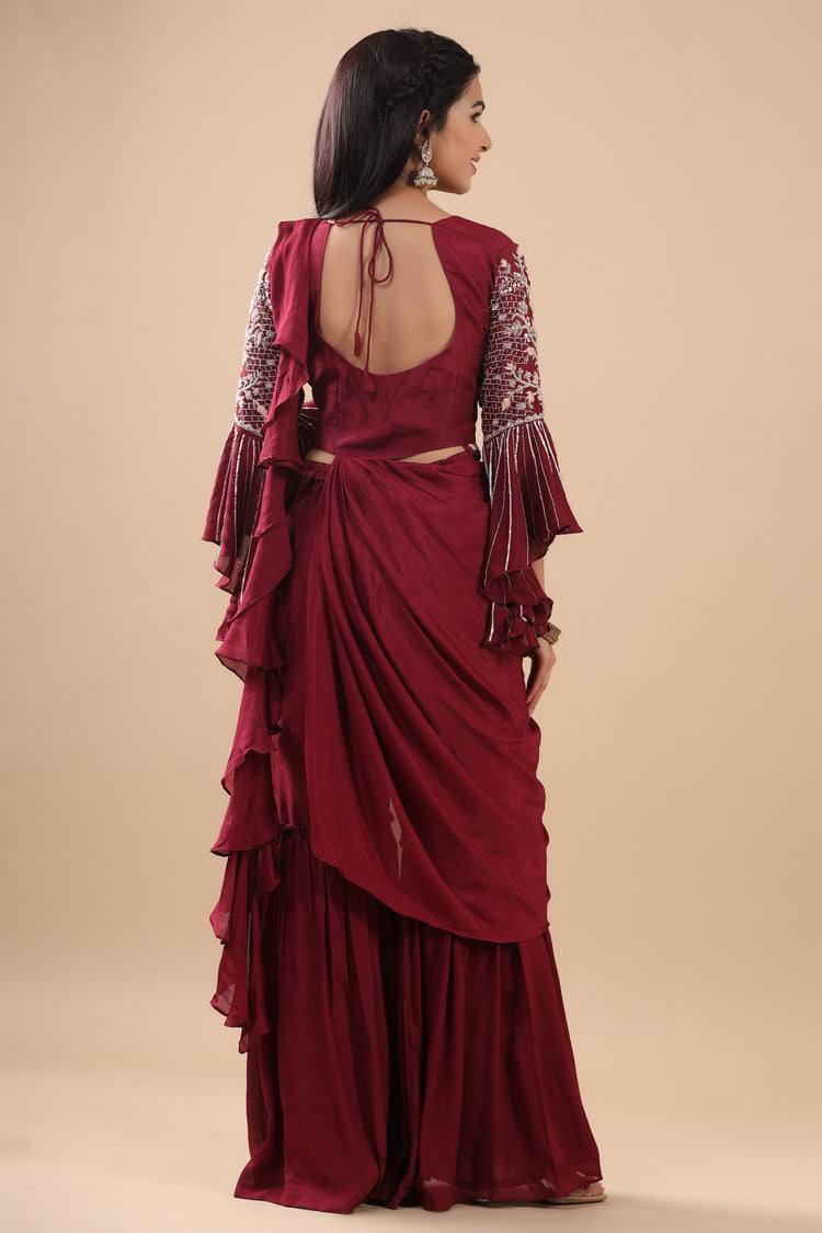 Embellished Sharara set