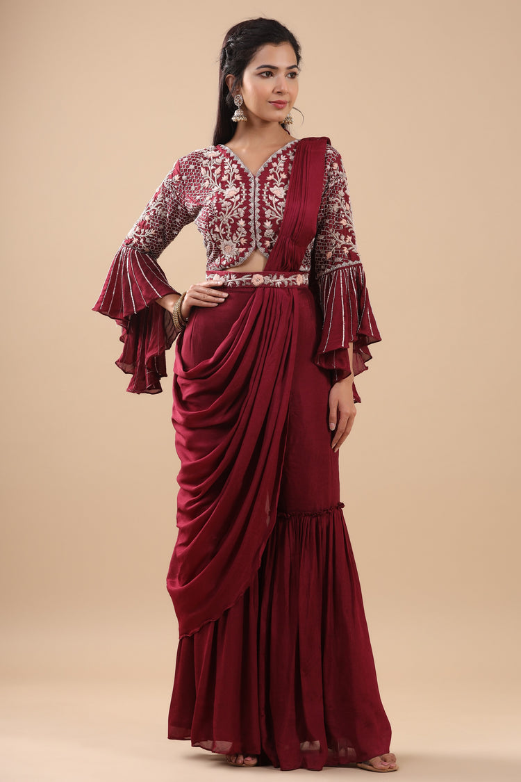 Embellished Sharara set