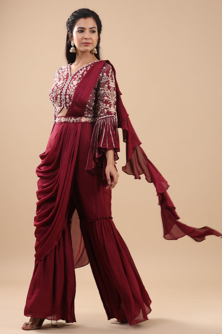 Embellished Sharara set