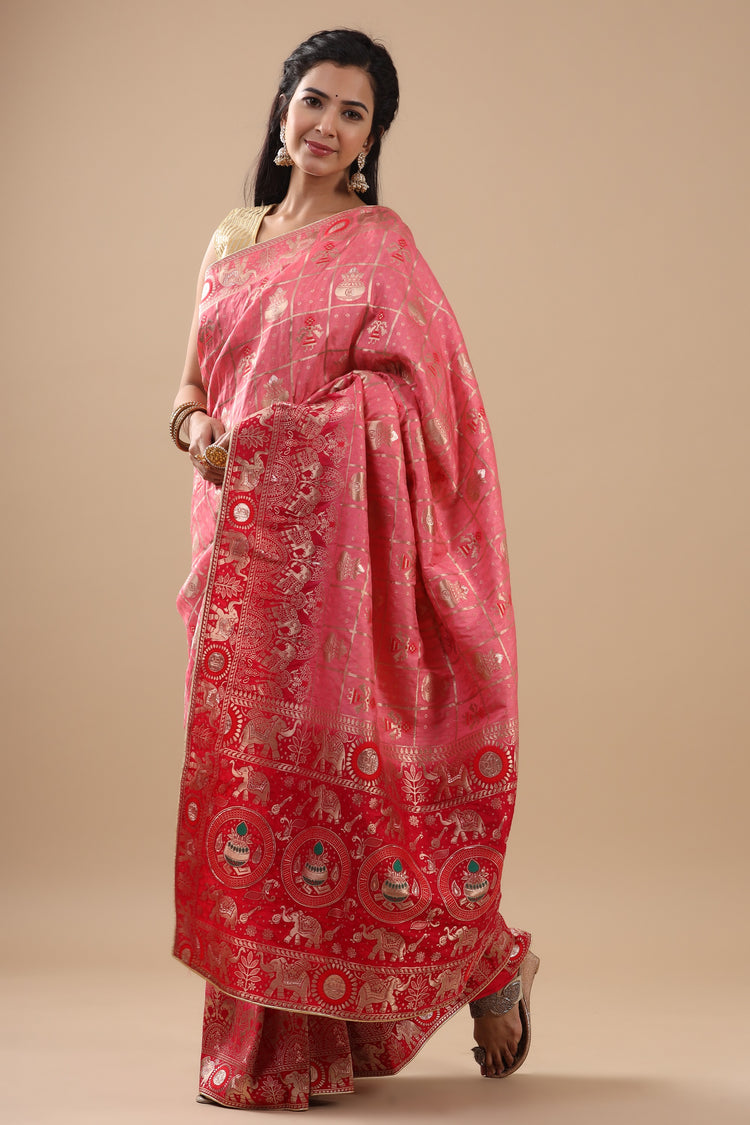 Zari Woven Saree in Silk