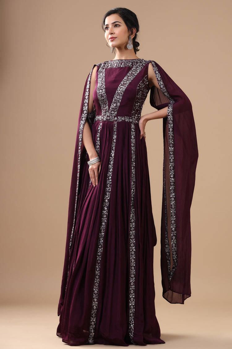 Sequinned Evening Gown