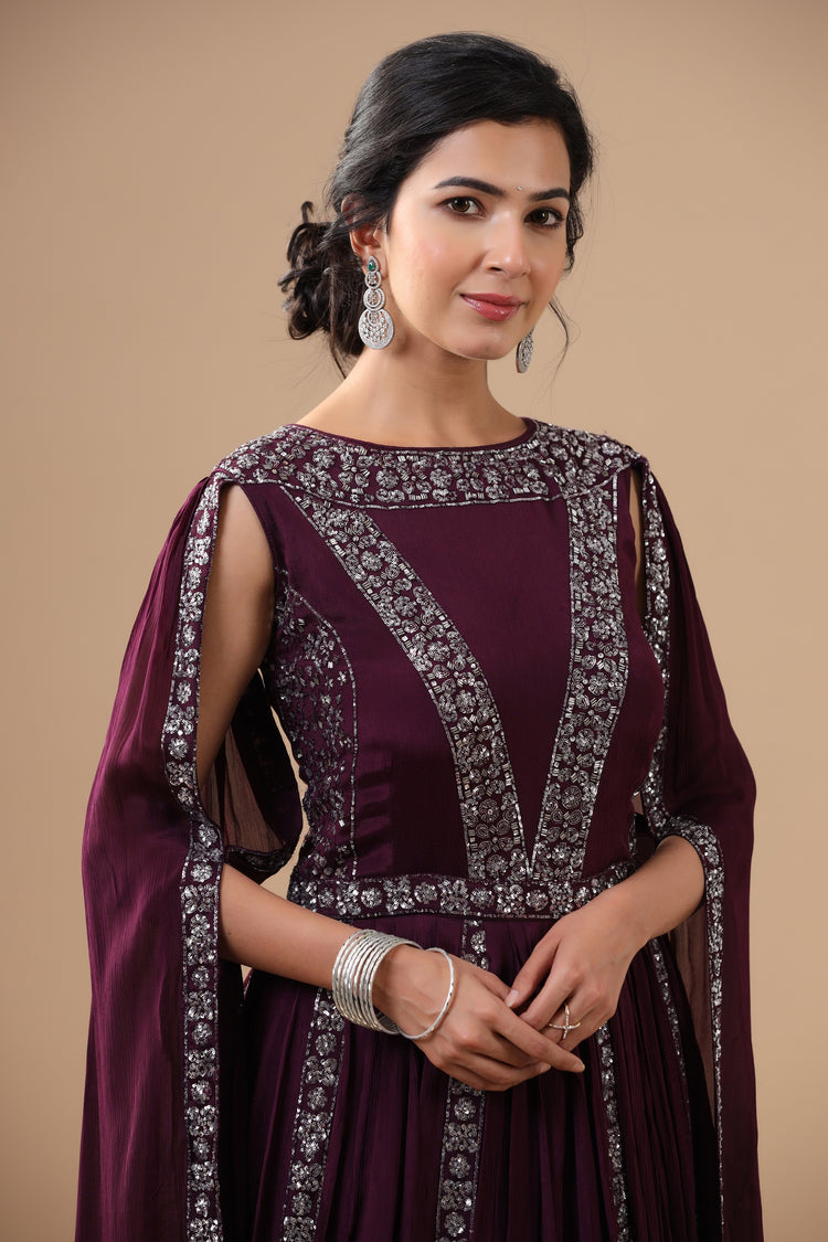 Sequinned Evening Gown