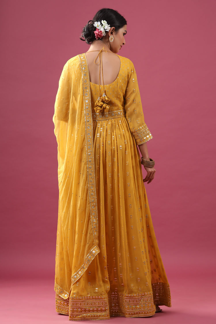 Yellow Kurta Pant Set