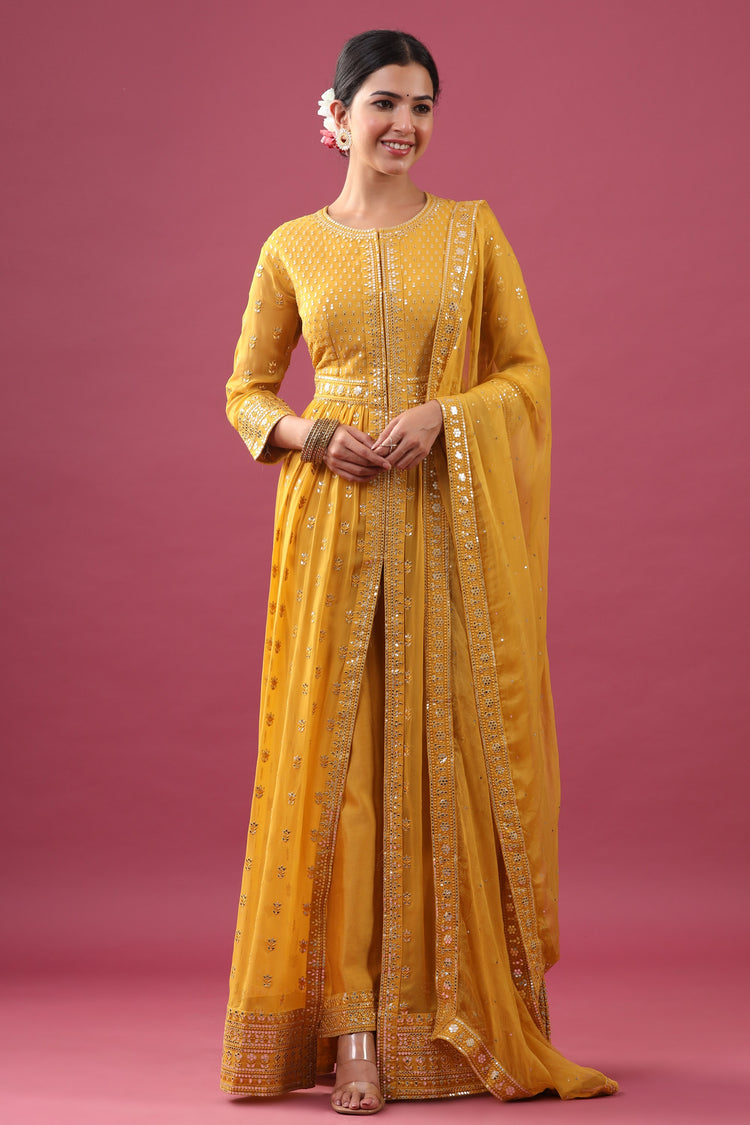 Yellow Kurta Pant Set