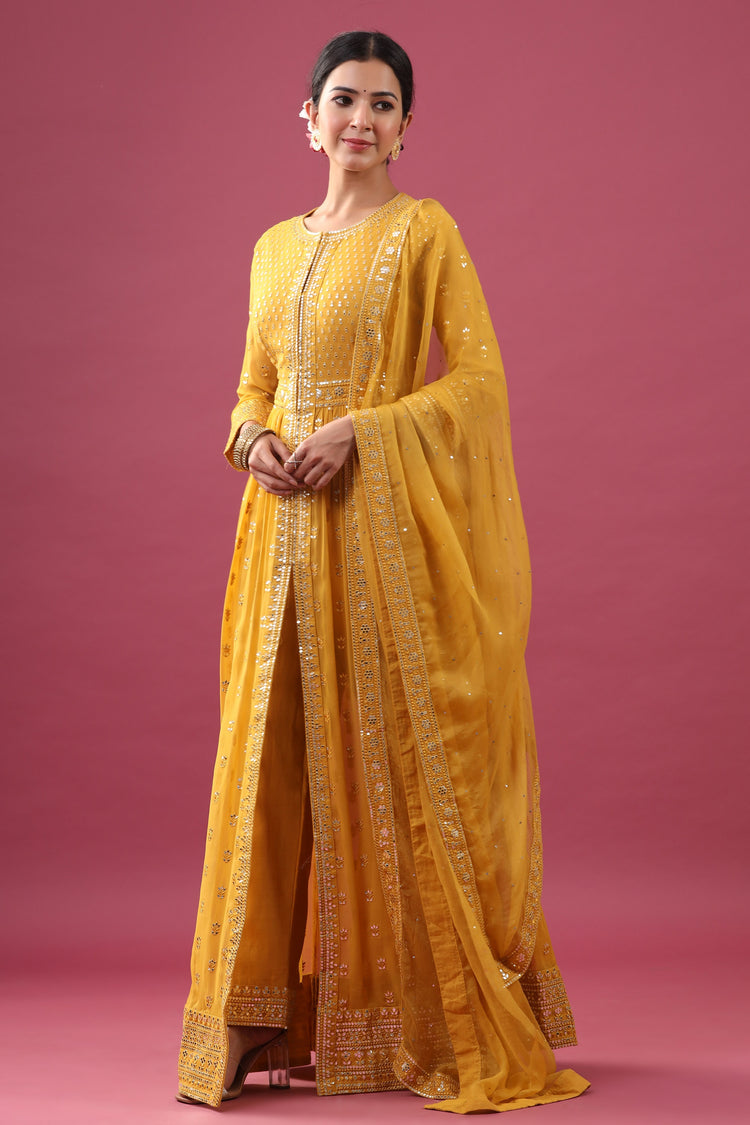Yellow Kurta Pant Set