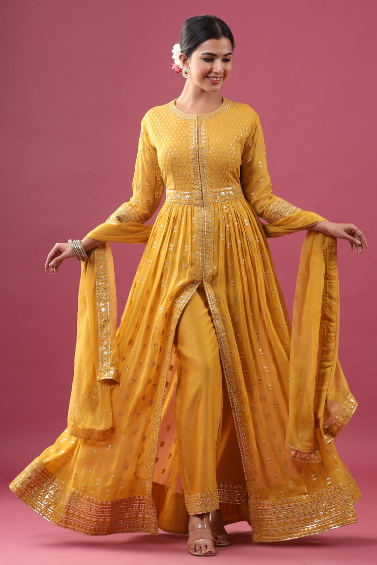 Yellow Kurta Pant Set