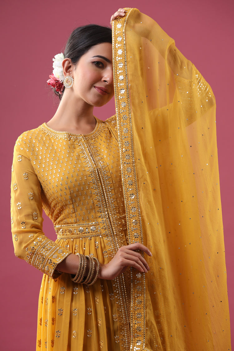Yellow Kurta Pant Set