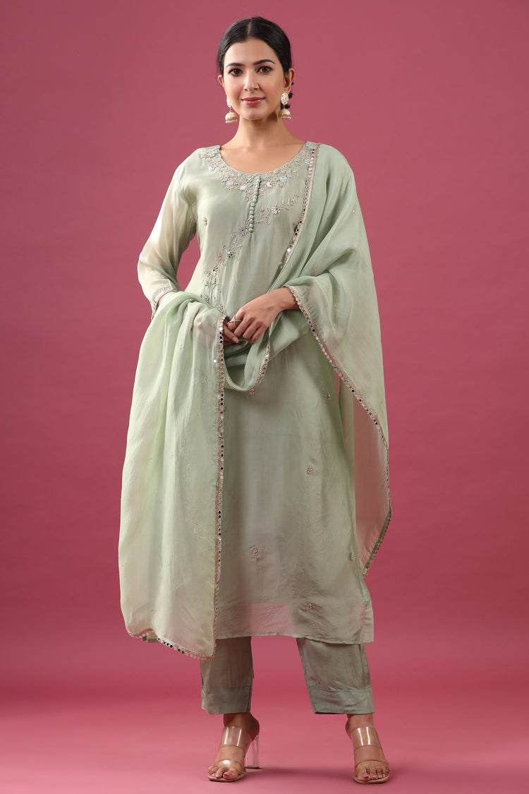 Organza Kurta Pant set