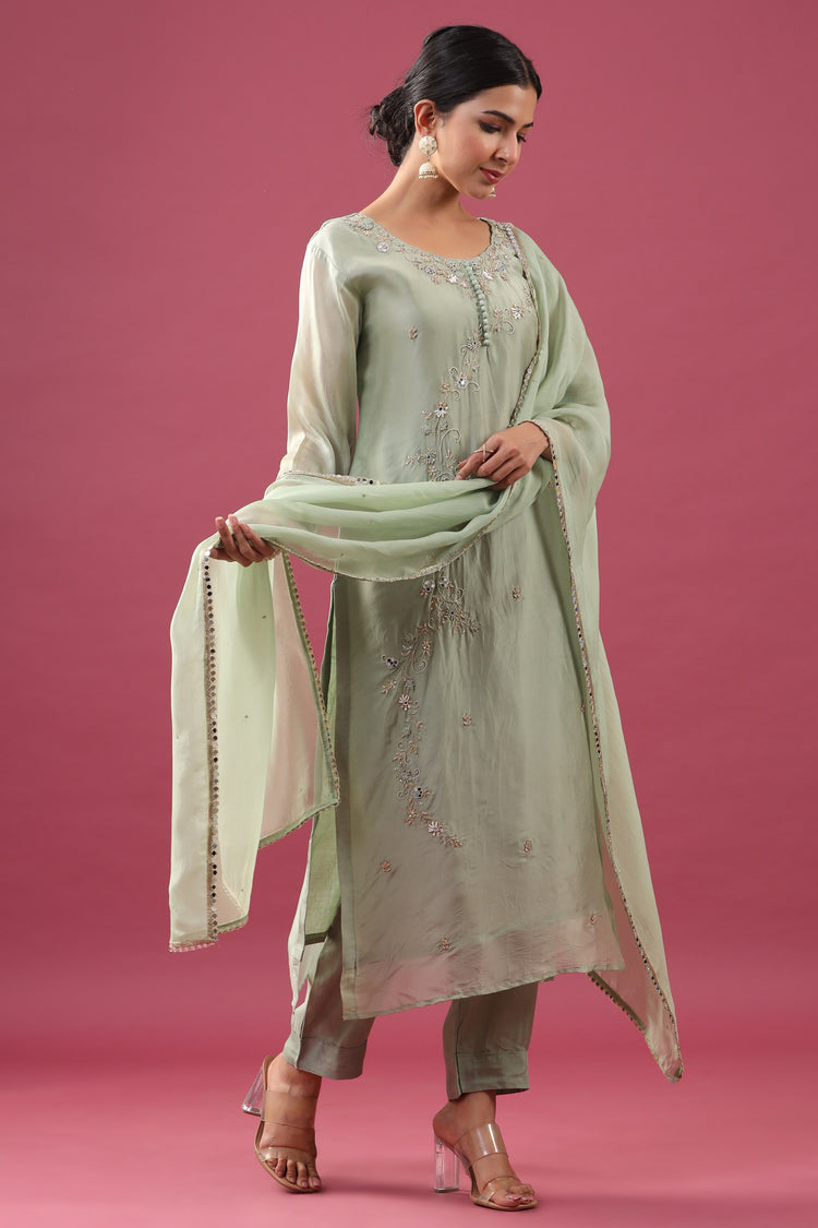 Organza Kurta Pant set