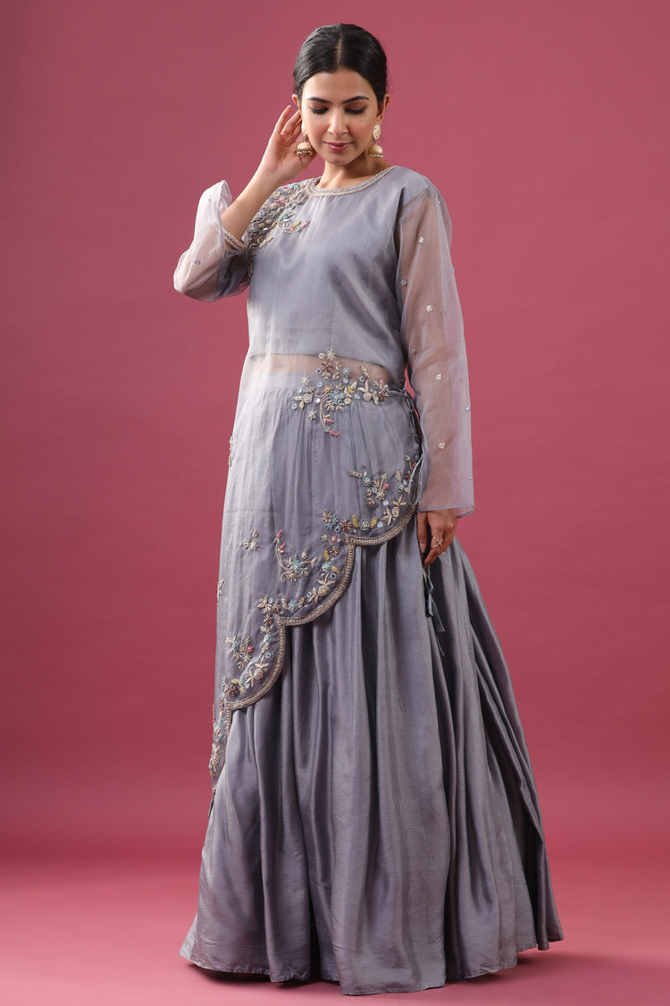 Asymmetrical Top with Skirt