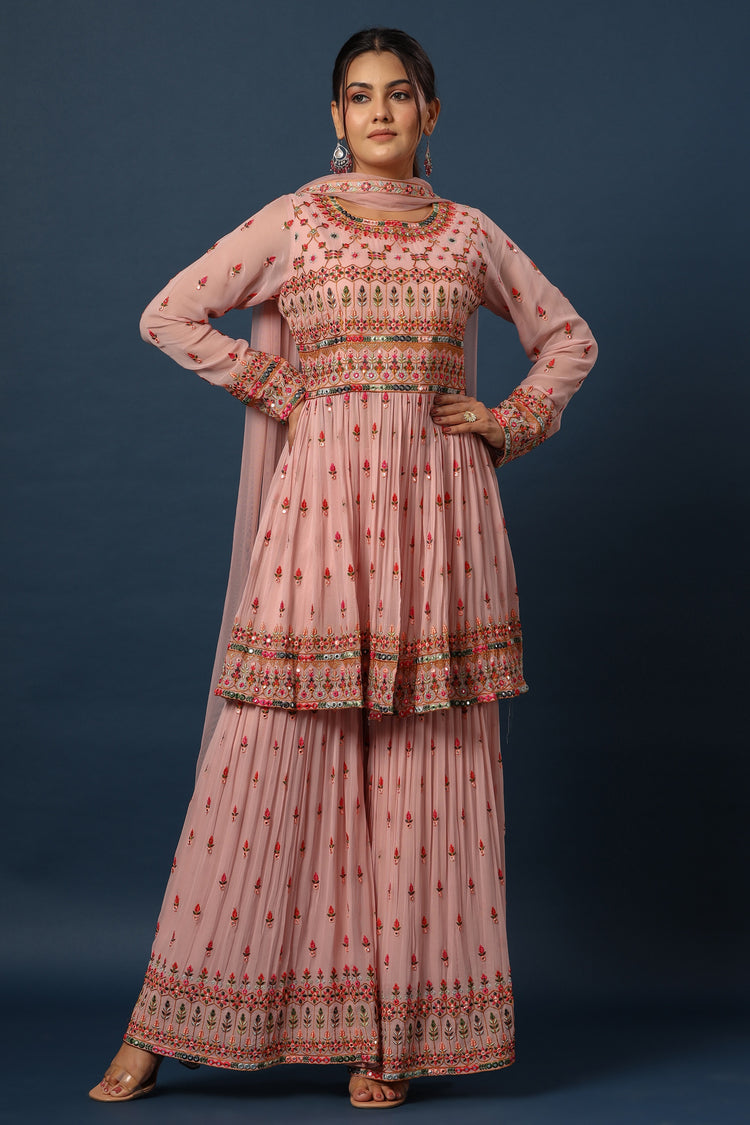 Peplum Sharara Set