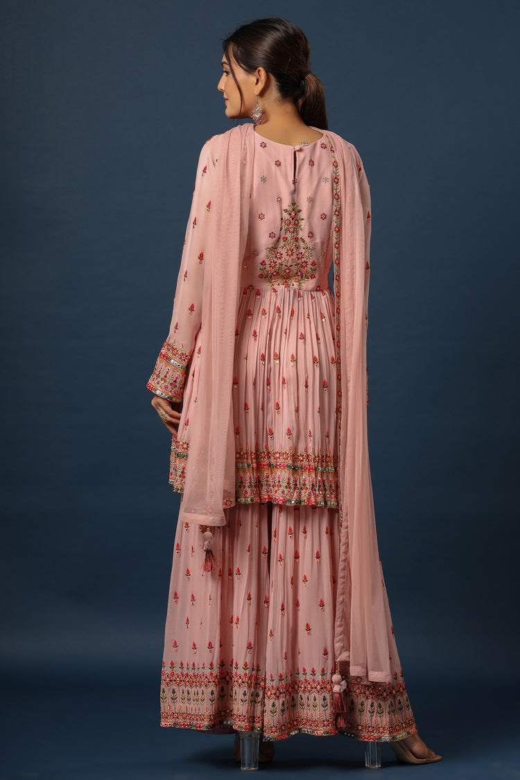 Peplum Sharara Set