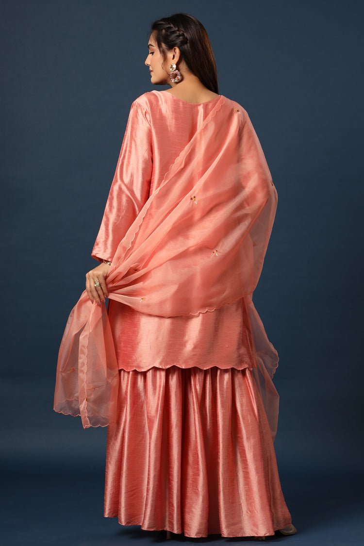Dola Silk Kurta sharara set