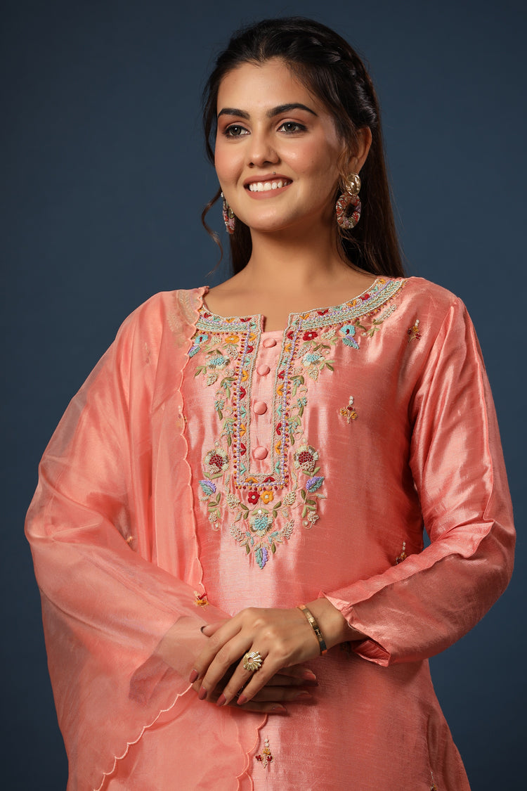 Dola Silk Kurta sharara set