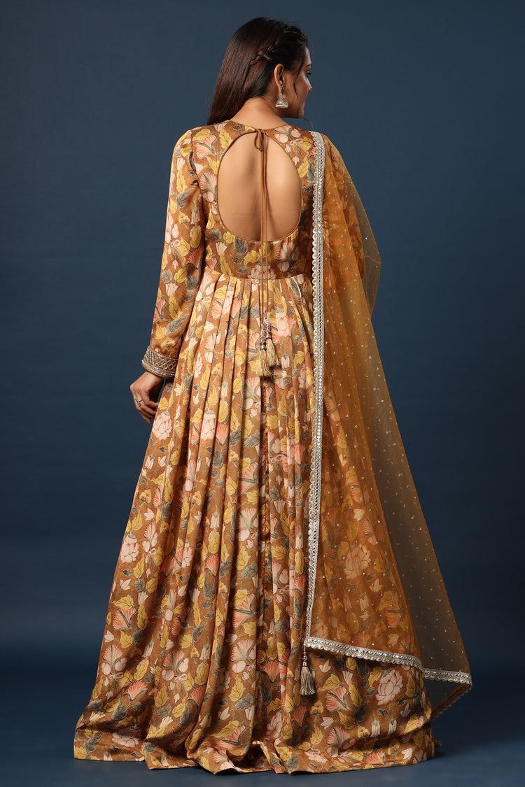 Printed Anarkali Gown