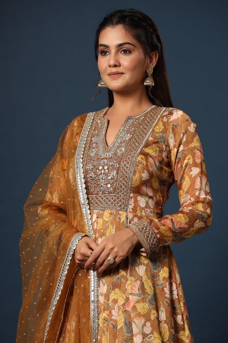 Printed Anarkali Gown