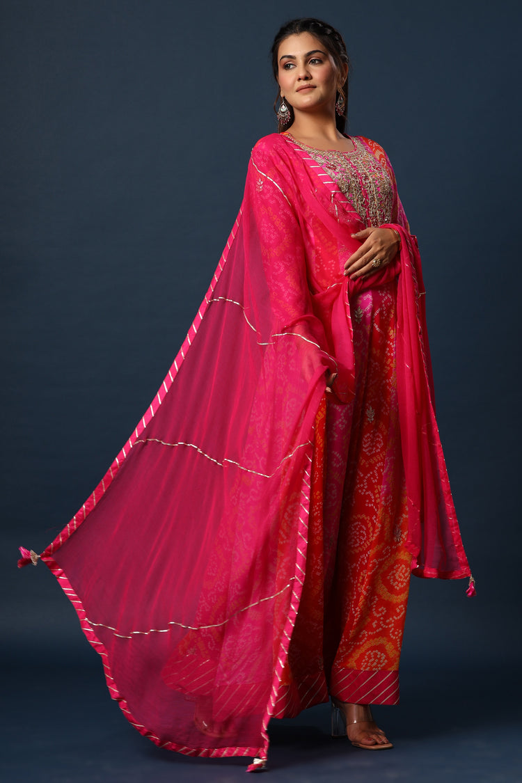 Bandhej Gown