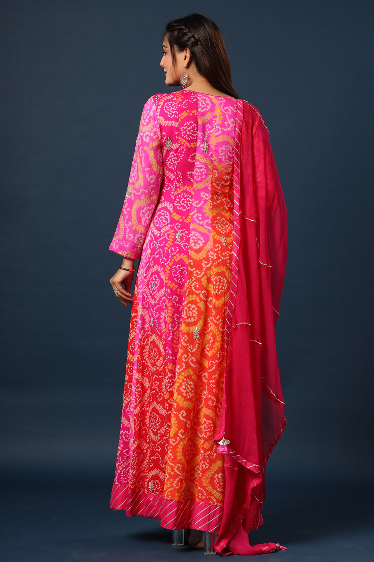 Bandhej Gown