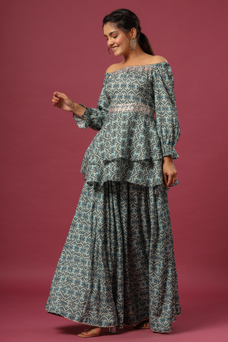 Peplum Skirt Set