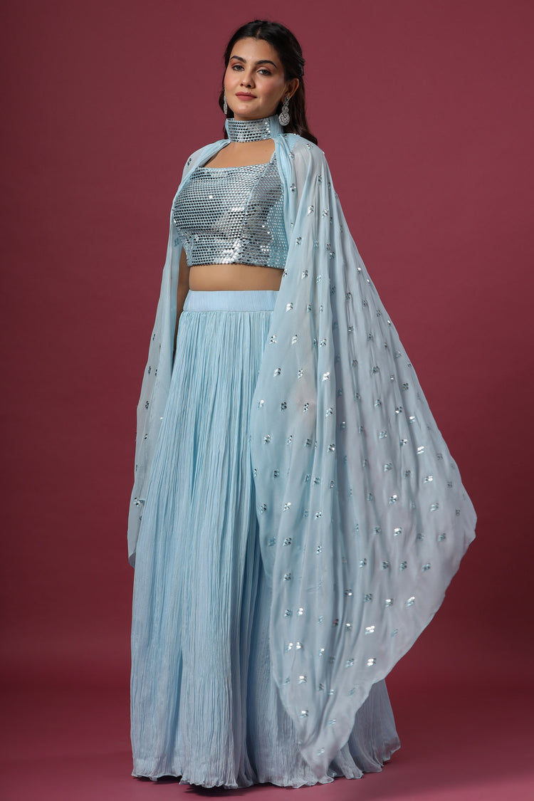 Crop Top with Skirt