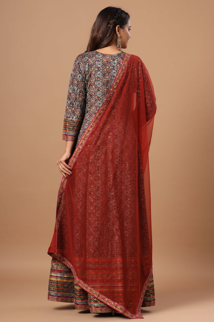 Anarkali Gown with Dupatta