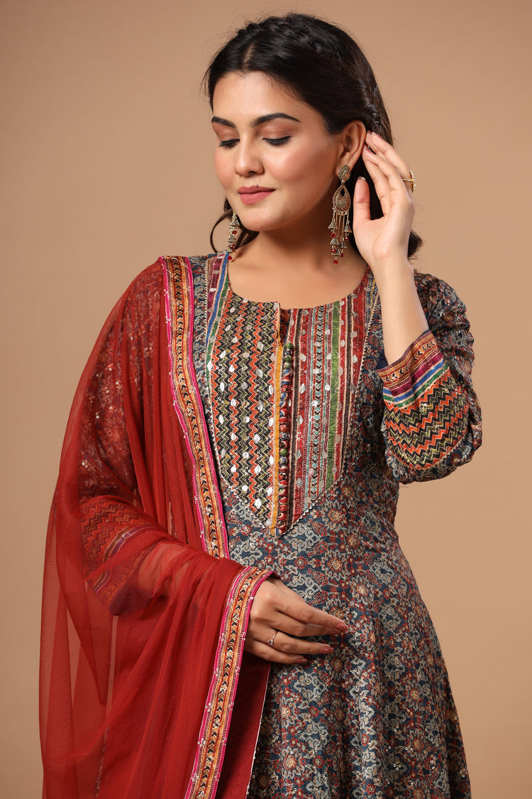 Anarkali Gown with Dupatta