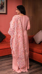 Soft Pink Kurta With Palazzo And Dupatta