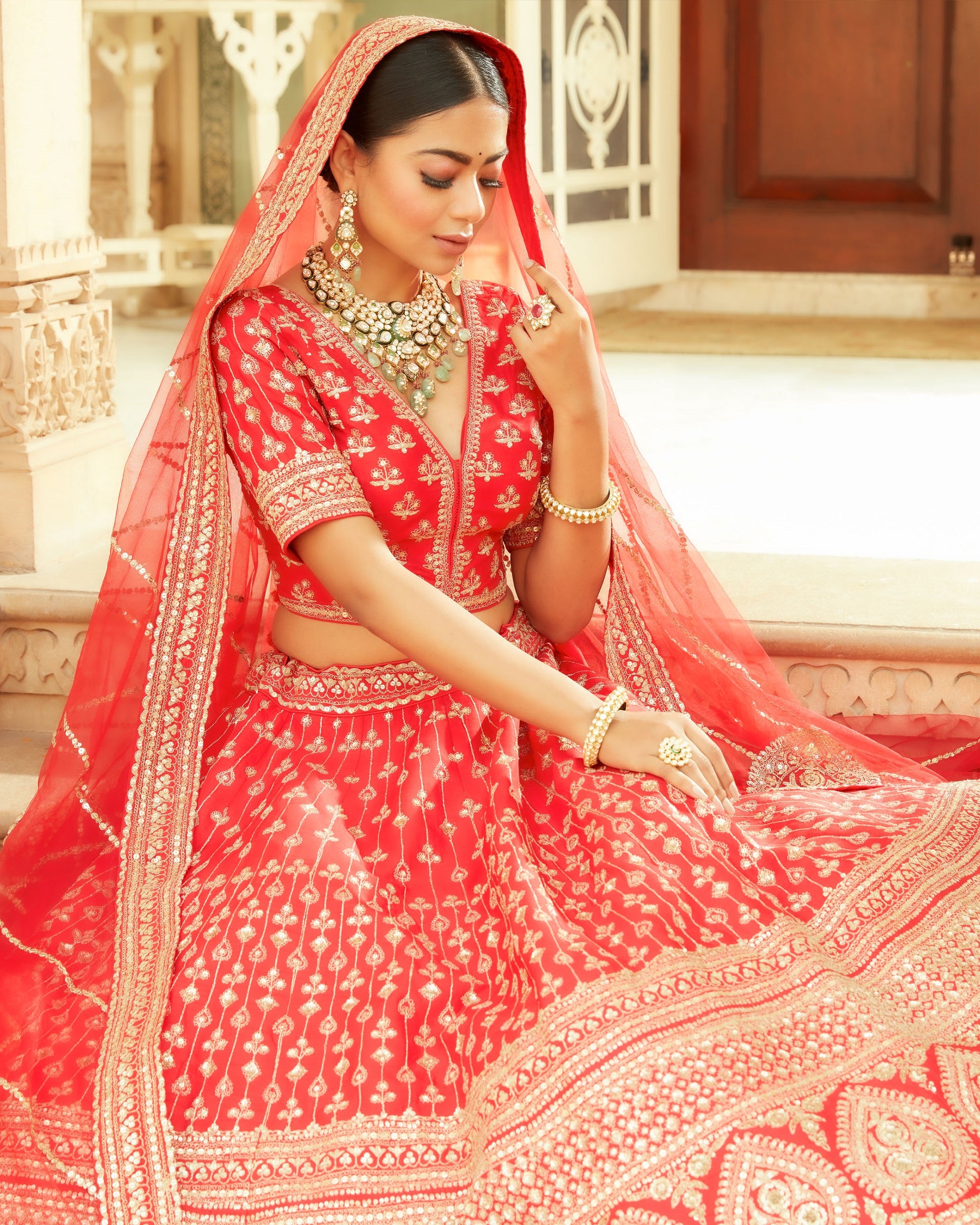 Bridal lehenga above hot sale 1 lakh