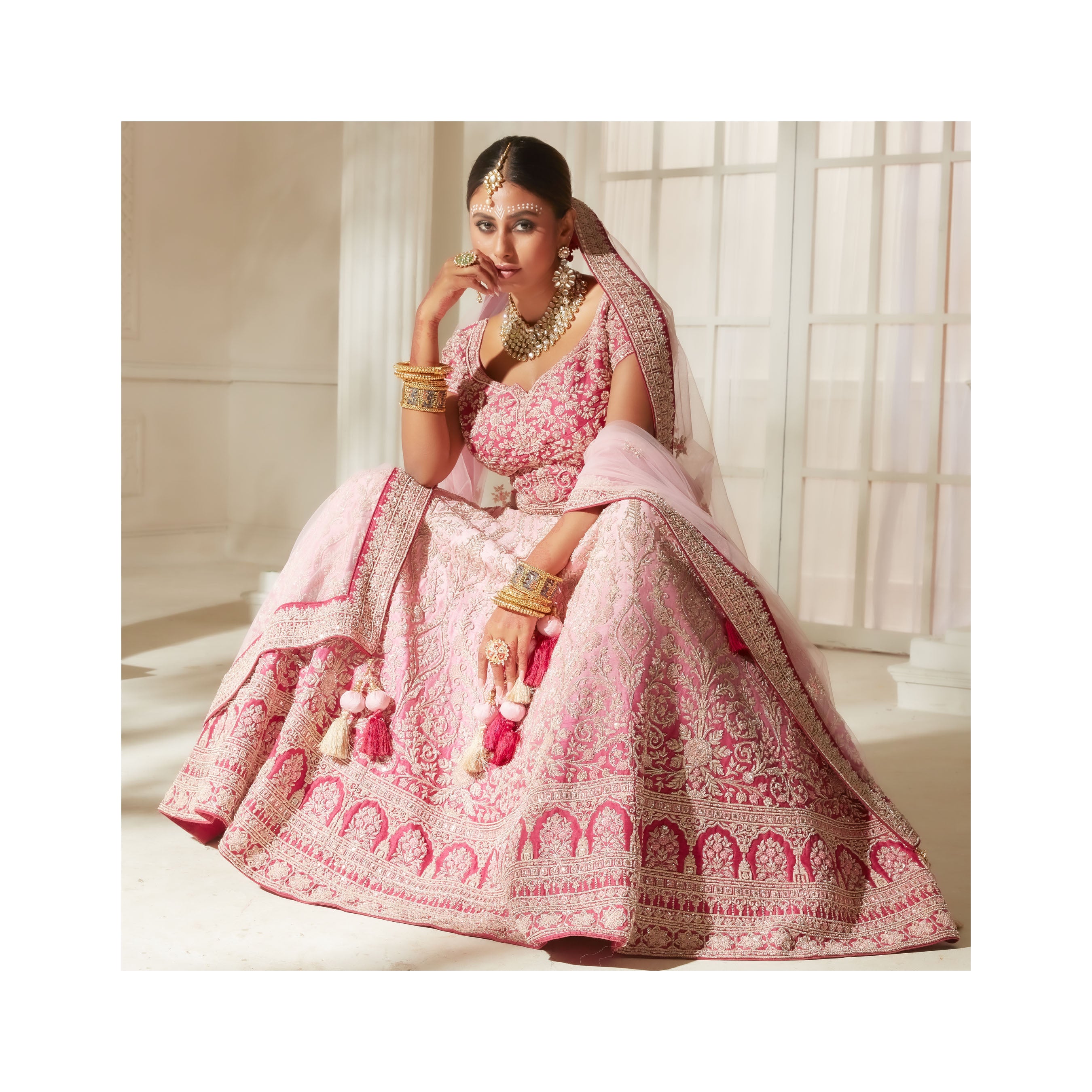 Ombre 2024 bridal lehenga