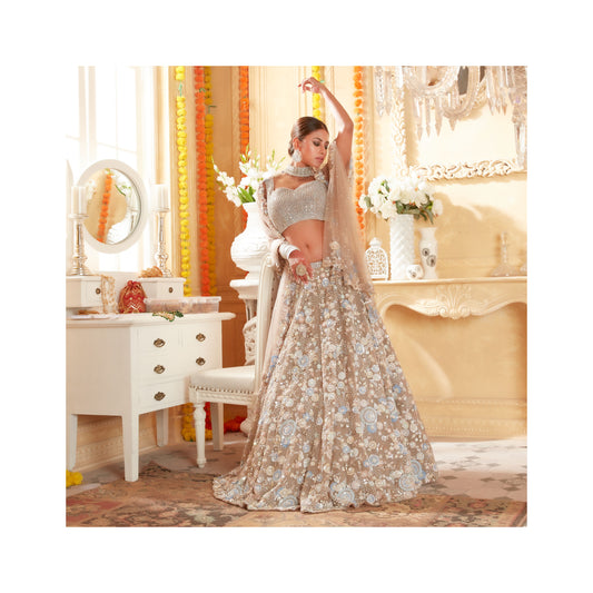 Net Bridal Lehenga set