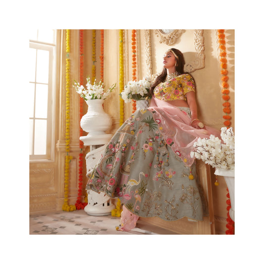 Embroidered Bridal Lehenga Set