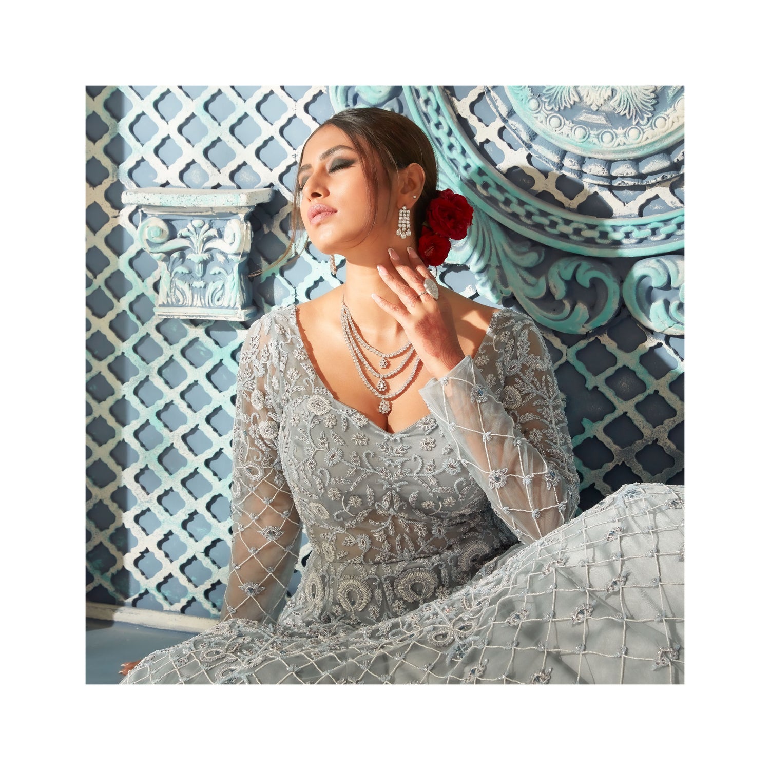 Net Ball Room Gown
