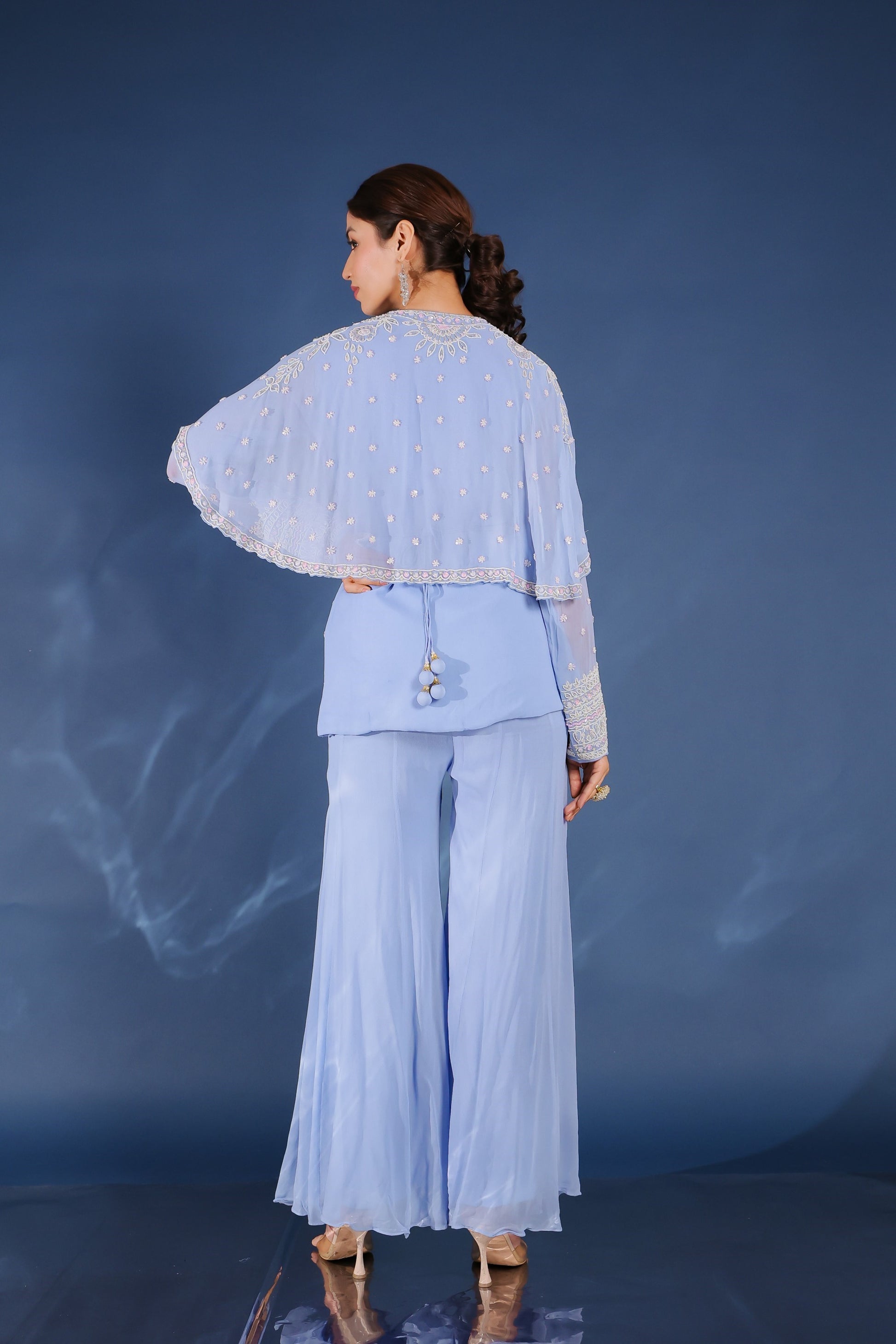 palazzo trousers and tops  palazzo and crop top  crop top plazo  palazzo and top  traditional crop top and plazo  crop top with palazzo for wedding  crop top palazzo with jacket  plazo top and jacket  palazzo pants with long tops  crop top and plazo  plazo with short top  palazzo pants and tops  crop top with palazzo  plazo and top  palazzo pants with top  top with palazzo  Palazzo Set