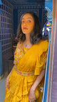 Golden Yellow Draped Saree