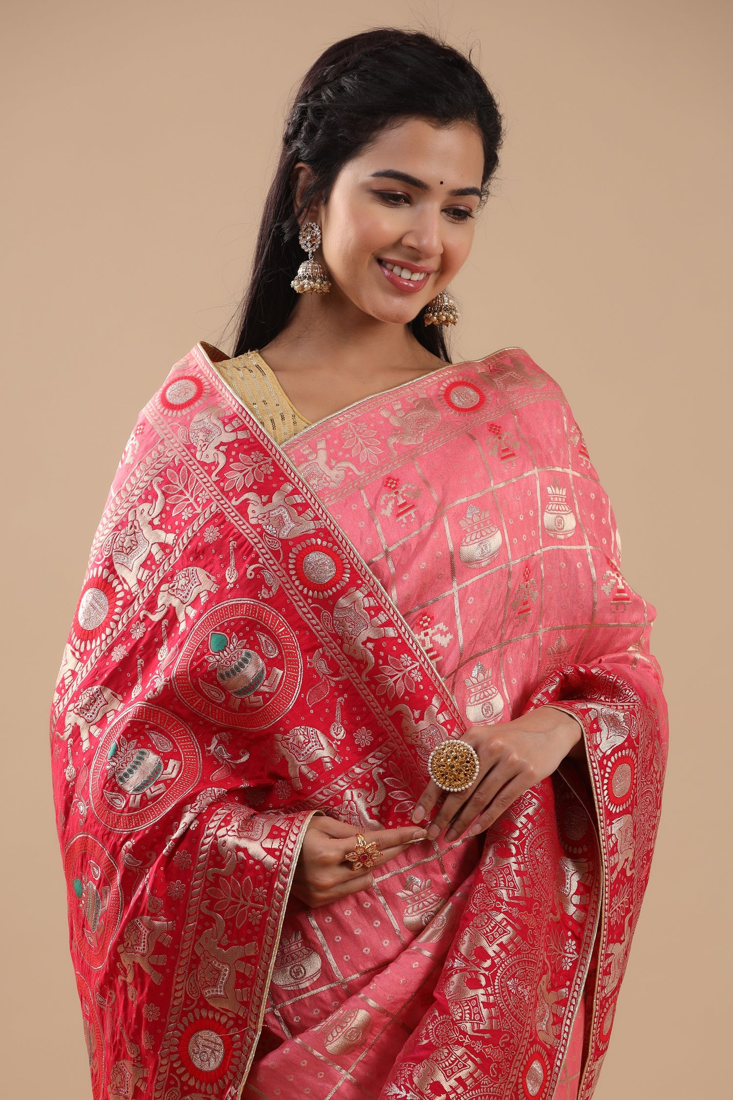Zari Woven Saree in Silk
