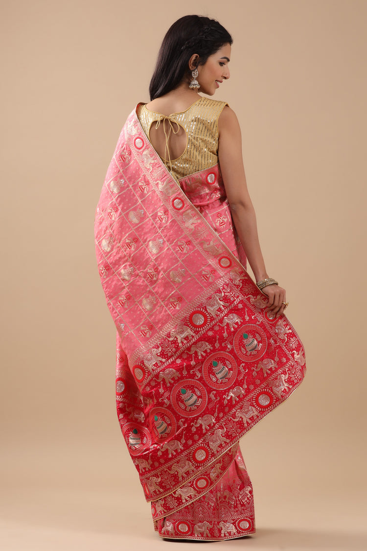 Zari Woven Saree in Silk