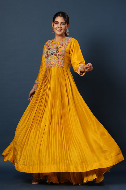 Muslin Silk Gown