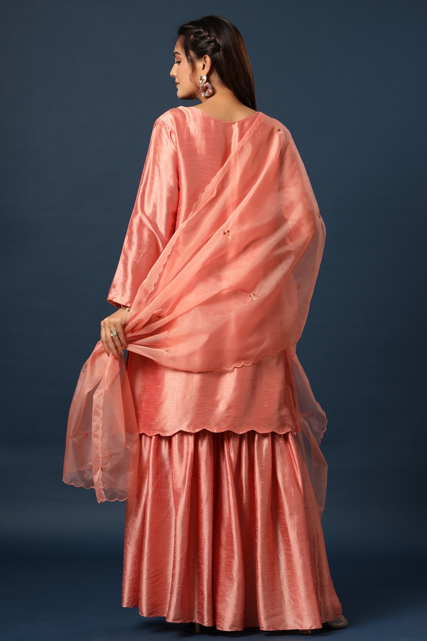 Dola Silk Kurta sharara set