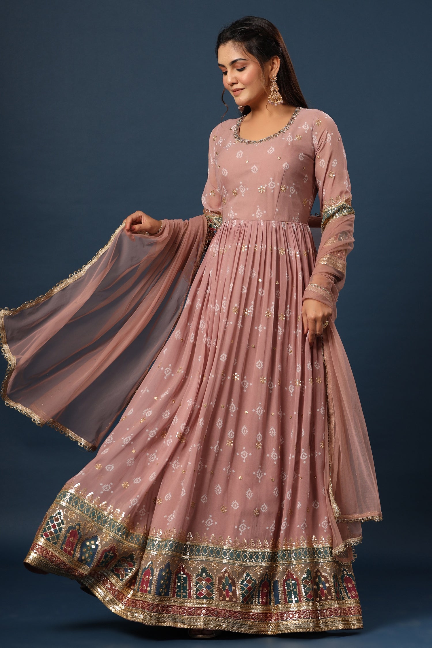 Gown with Dupatta