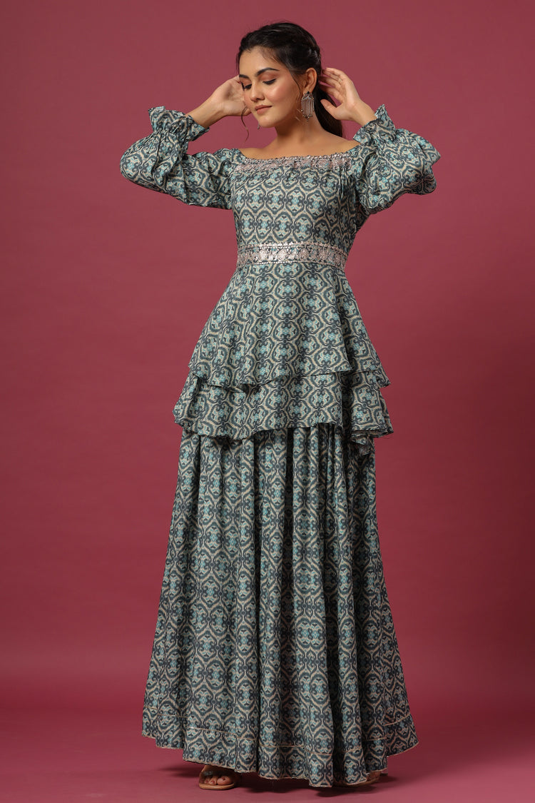 Peplum Skirt Set