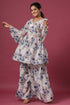 Printed Peplum Palazzo set