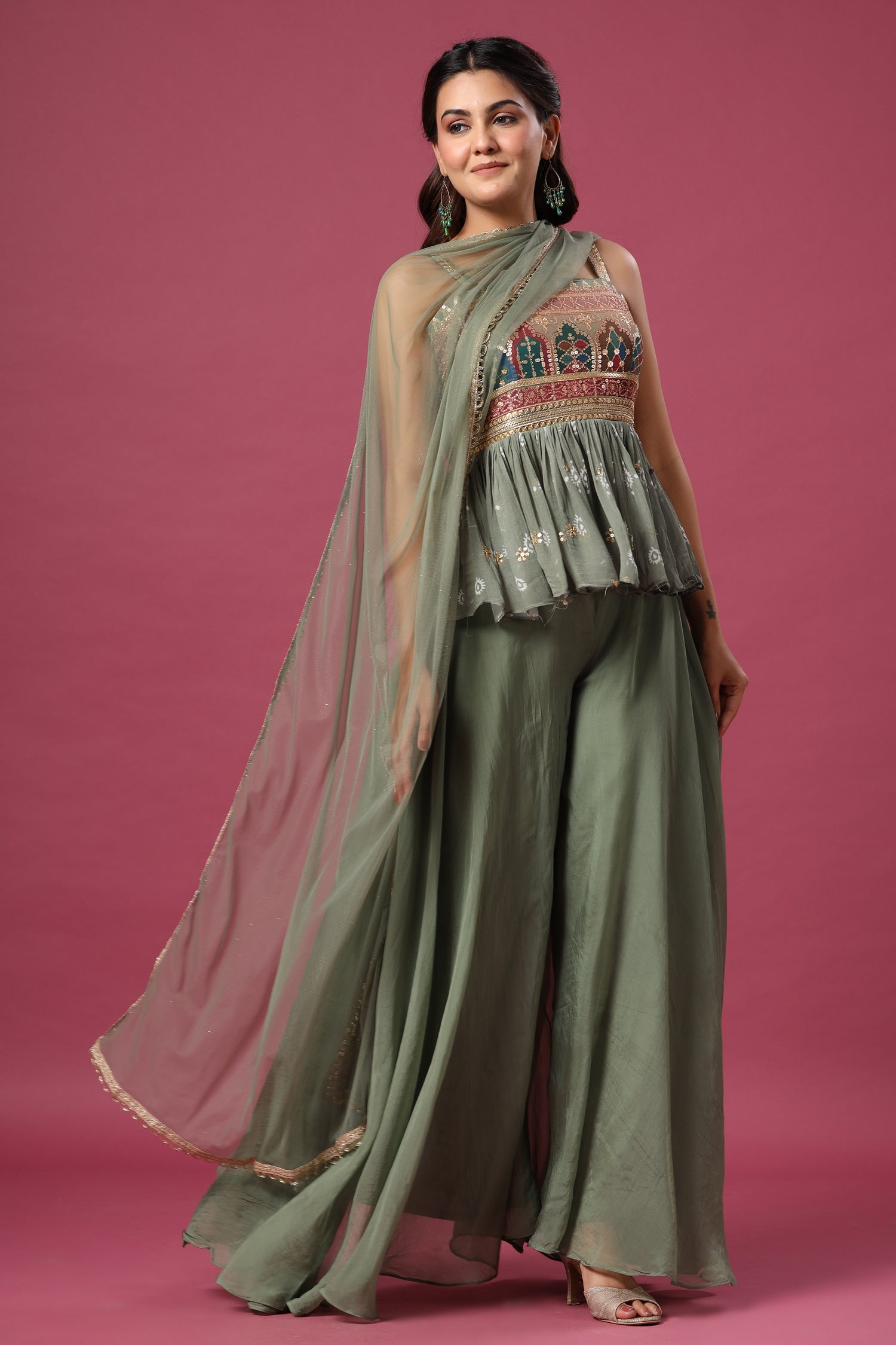 Peplum With Palazzo
