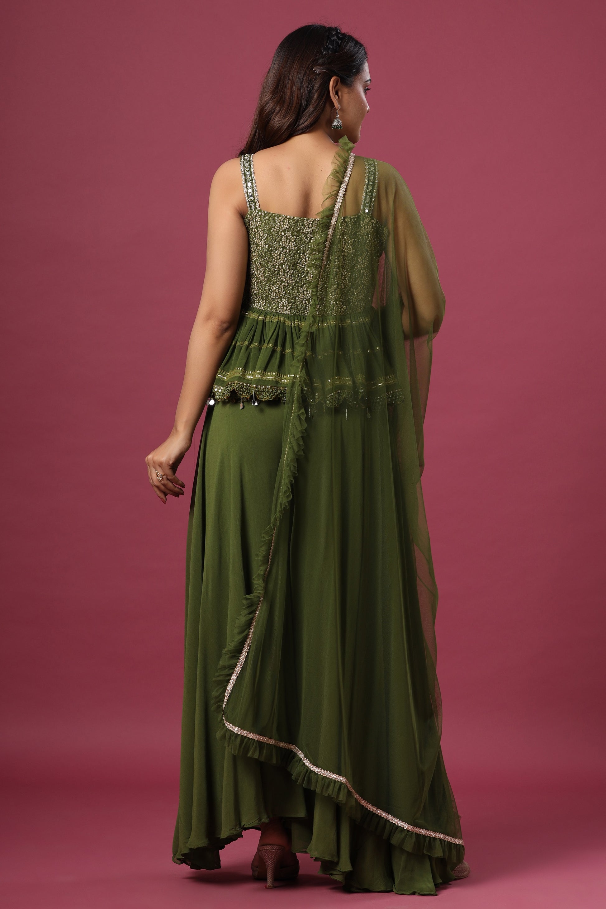 Peplum Palazzo set