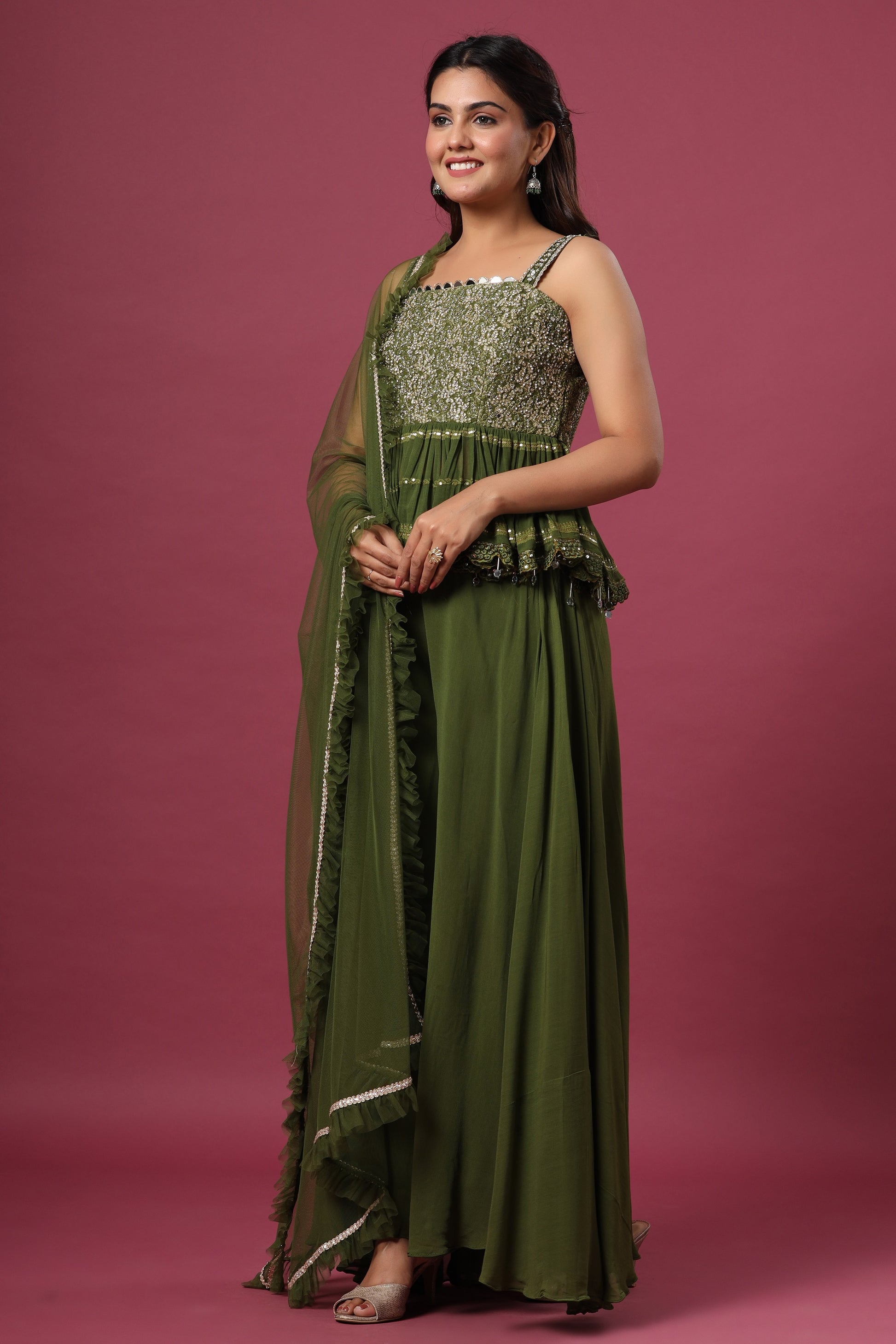 Peplum Palazzo set