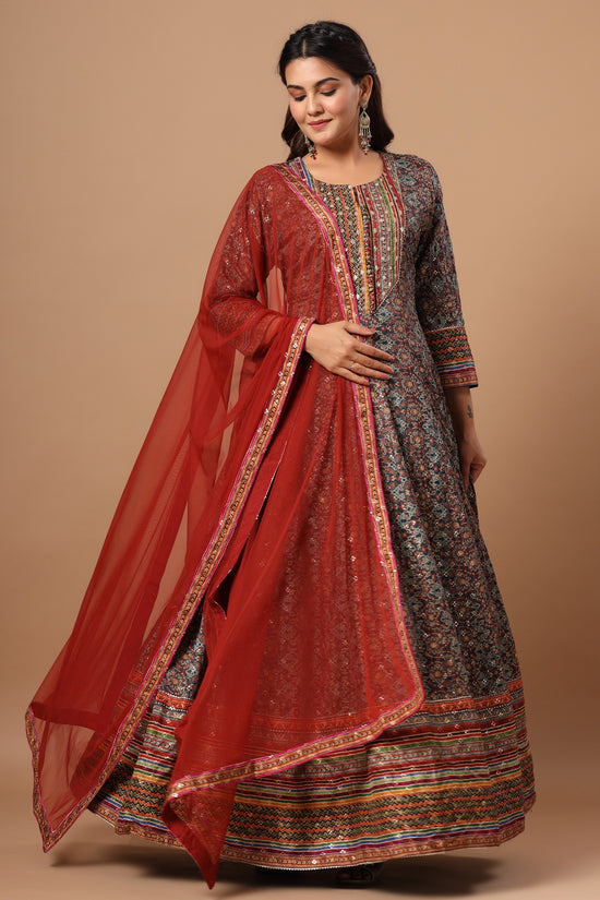 Anarkali Gown with Dupatta
